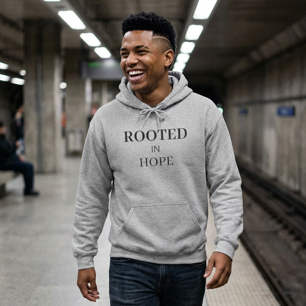 Rooted Hoodie — Minimal Inspirational Pullover