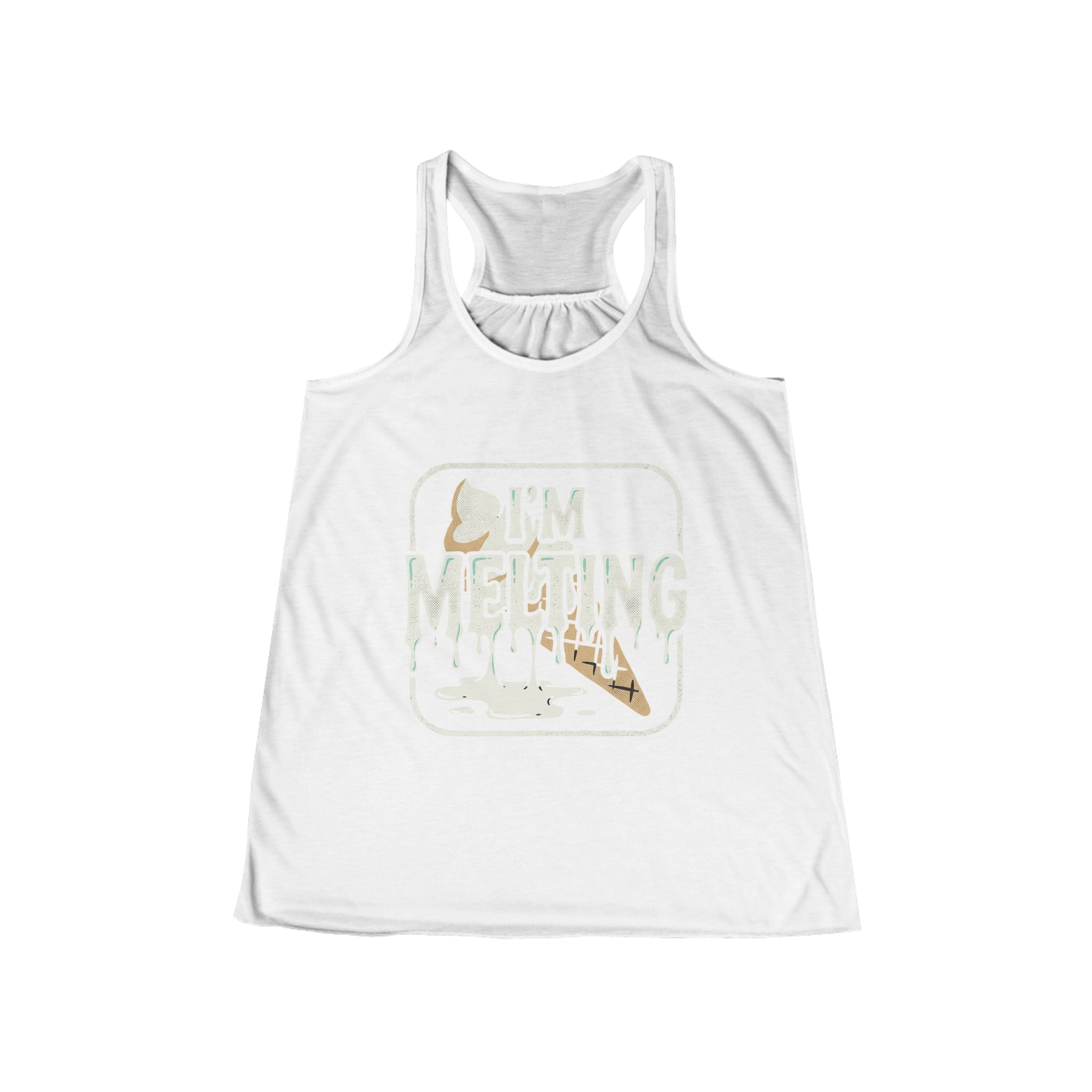 I'm melting — Retro Surf Vibes Women's Flowy Racerback