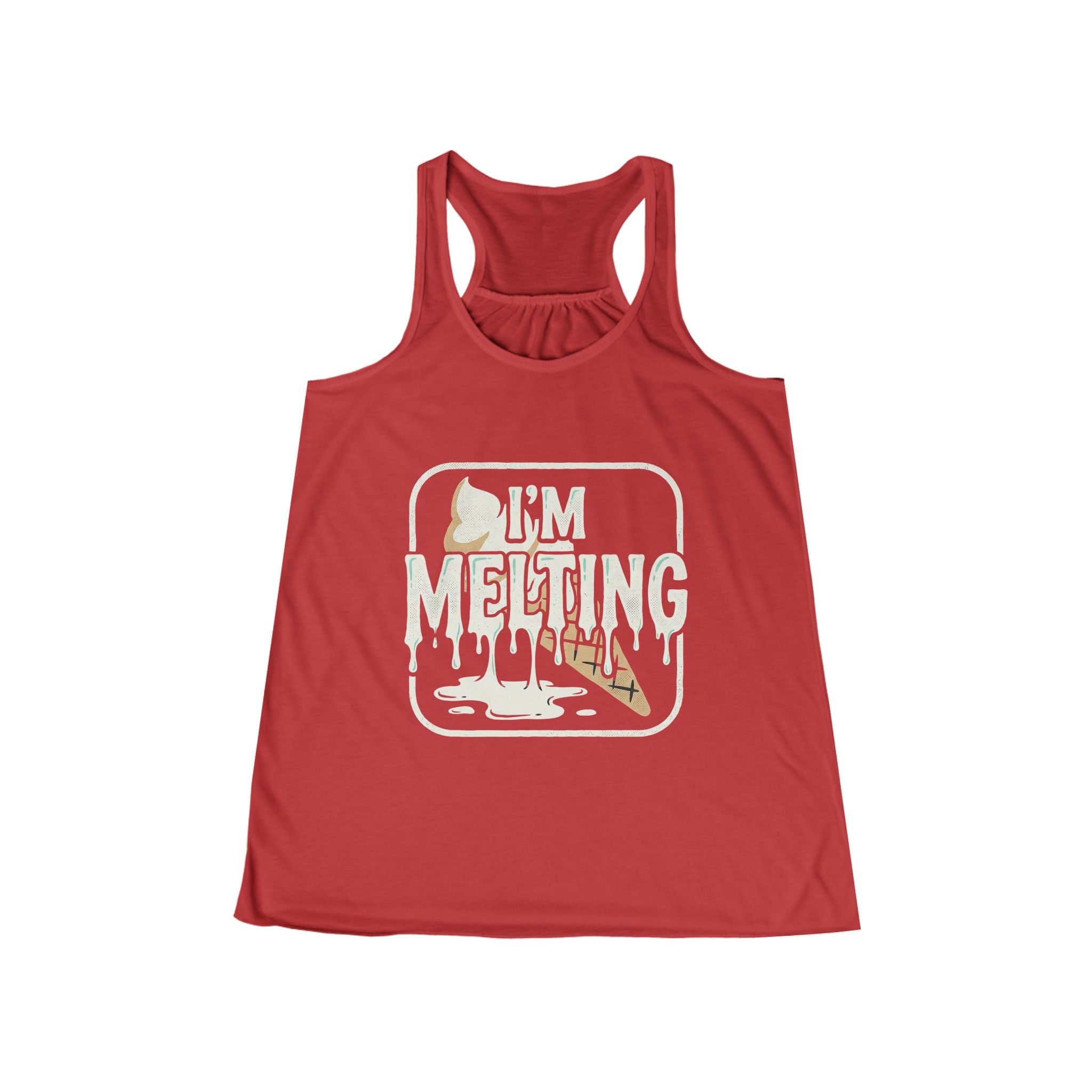 I'm melting — Retro Surf Vibes Women's Flowy Racerback