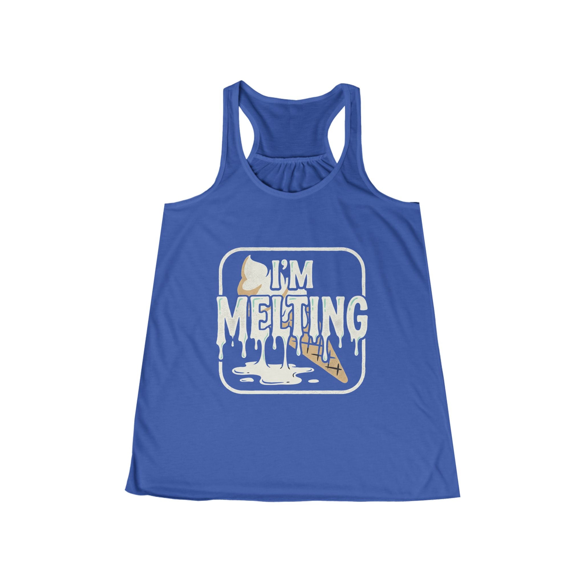 I'm melting — Retro Surf Vibes Women's Flowy Racerback